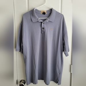 King Ranch Mens Short Sleeve Polo light Blue/Gray Size XL